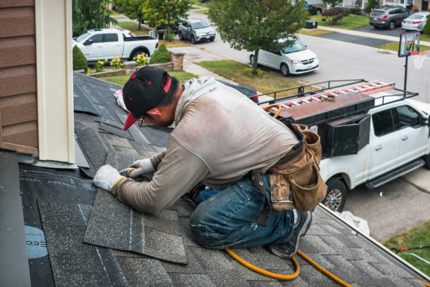 Professional Roof Leak Repair technician working in Edinburgh, IN